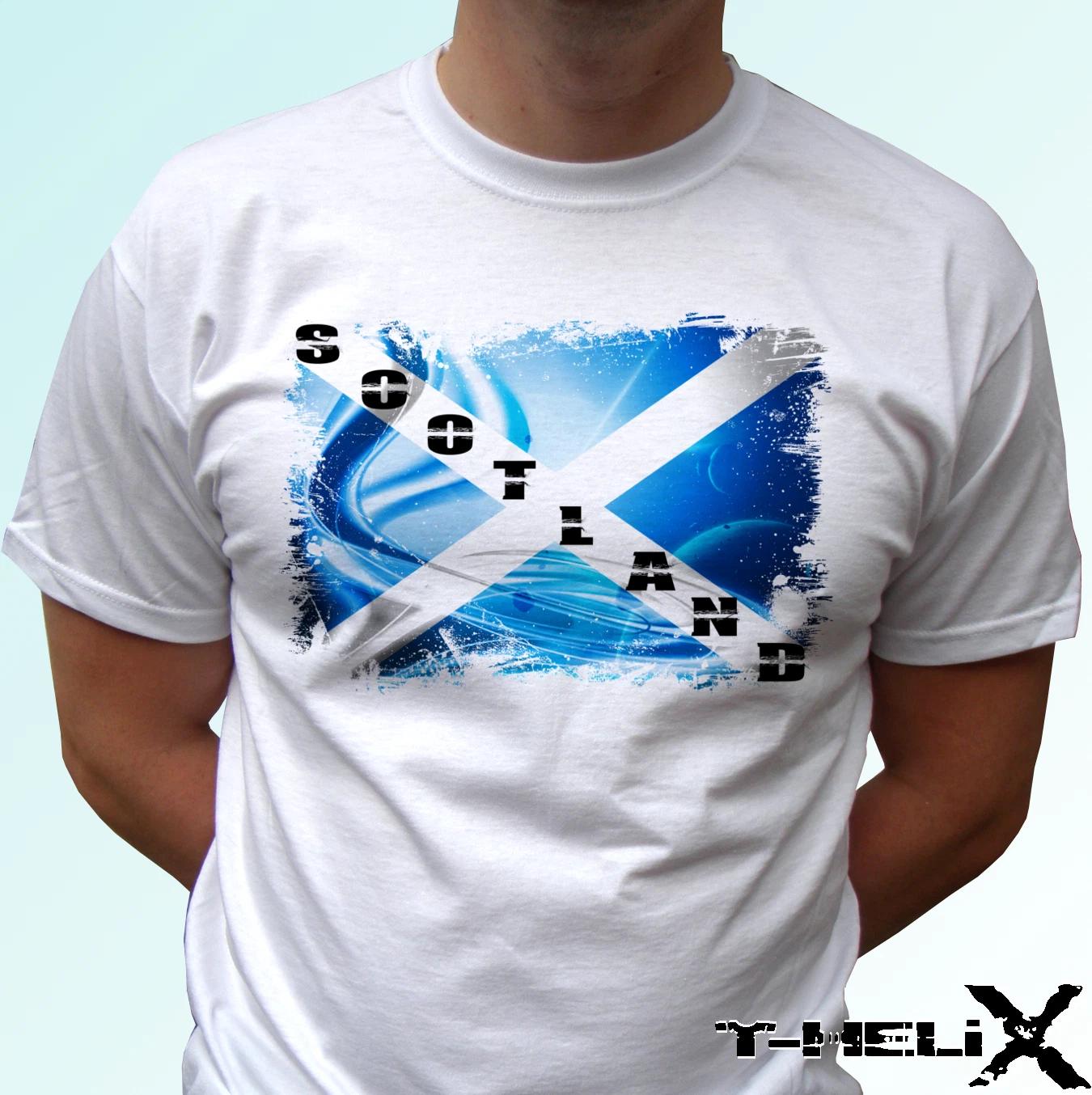 

Scotland - white kids boys T-Shirt top flag design - s s kids & baby sizes 120