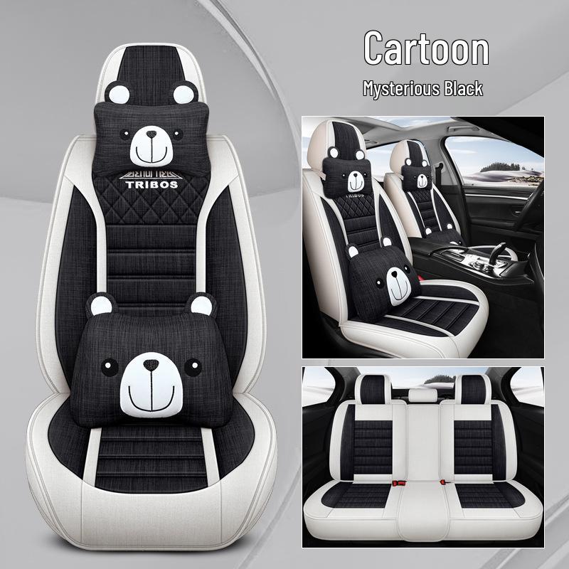 Custom Linen Seat Covers for Changan CS75/CS35/CS55/Yuexiang V3V7/Yidong - All-Season Full Coverage Cushions.