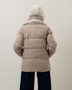 Jachetă cu centură HAIZIYUAN 824 M bej-lăptoasă
