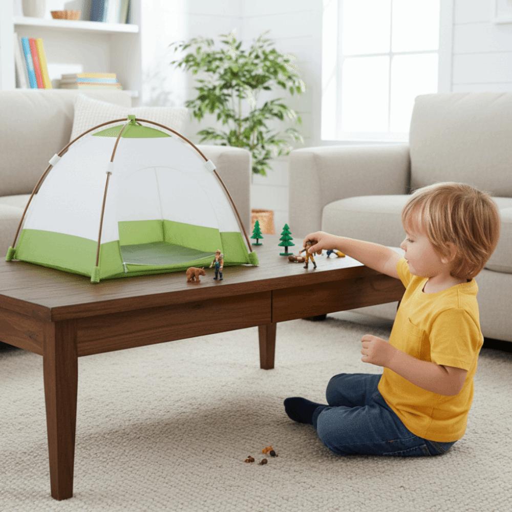 Decoration Camping Tent Model 1:12 Scale Doll Small Tent Simulated Outdoor Tent Photo Props