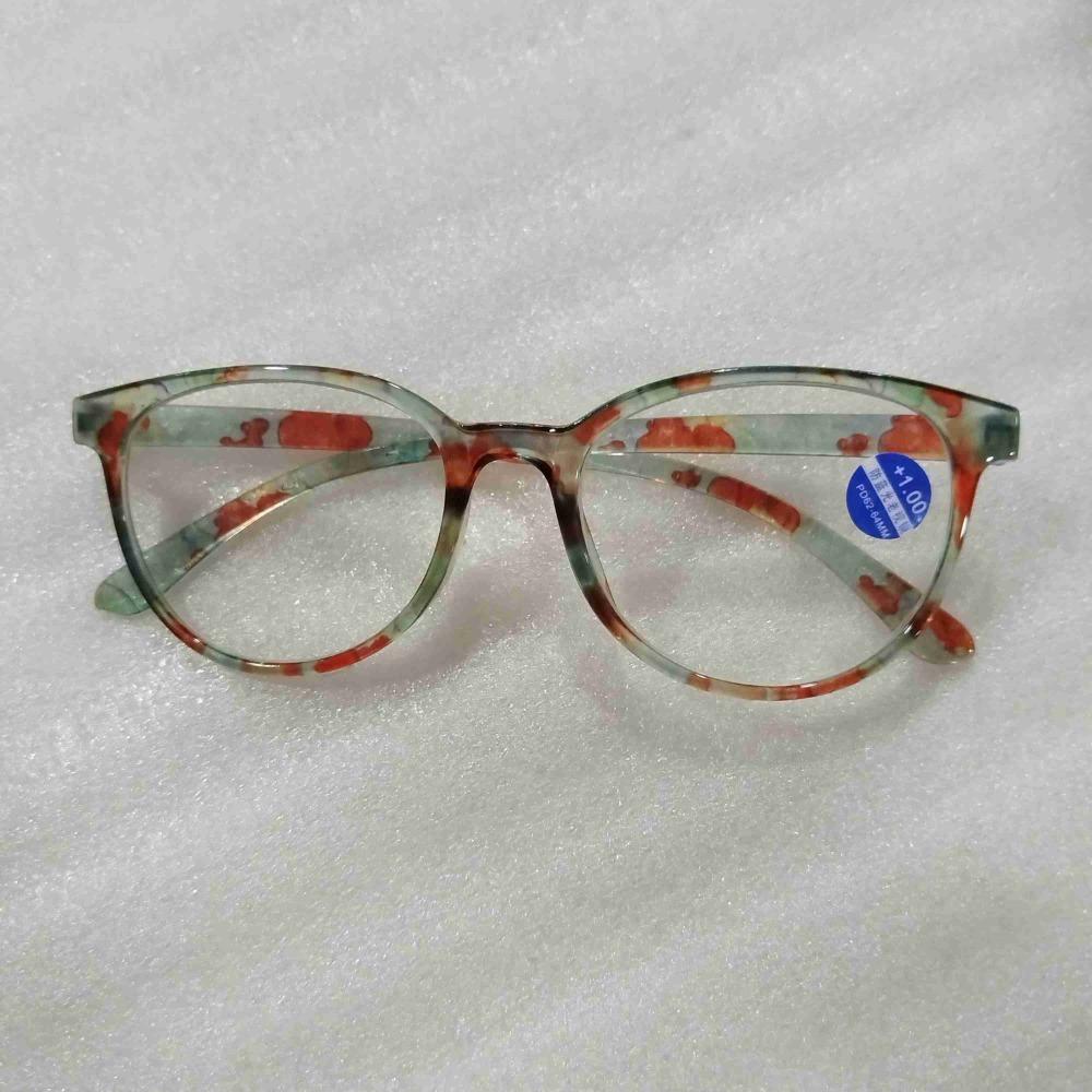 

Portable Flowers Eye Protection Reading Glasses Anti-Blue Light Eyeglasses Presbyopic Glasses Strength 200