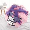 Kuromi,Character Automatic Folding Umbrella-Simple 8-Rib Design, Bright Cartoon Pattern, Durable Iron Frame, Suitable For Travel, Outdoor, B