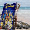 THE S-SIMPSONS Anime Cartoon Beach Towel Cute Kawaii Room Decor Bath Girls Children Hand Towels For Bathroom Shower