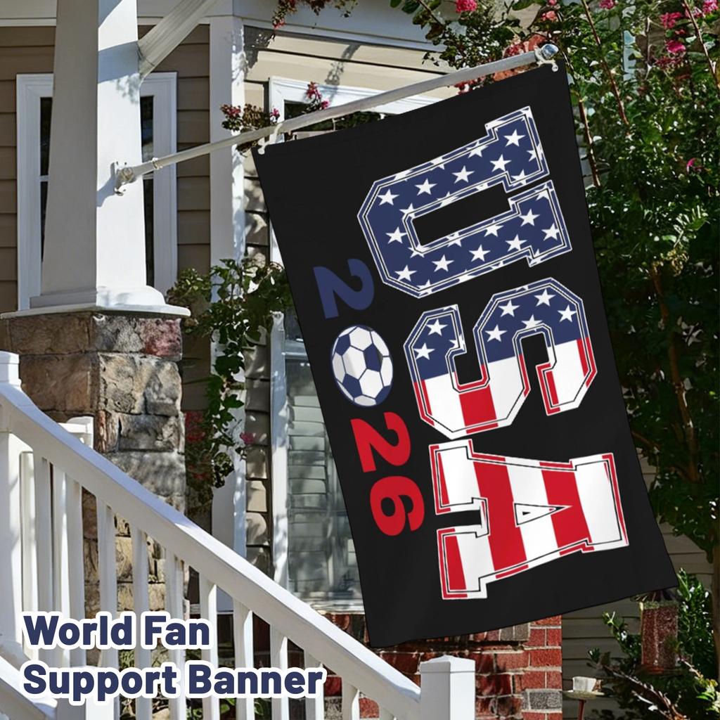 3x5FT World Flag USA Fan Support Banner