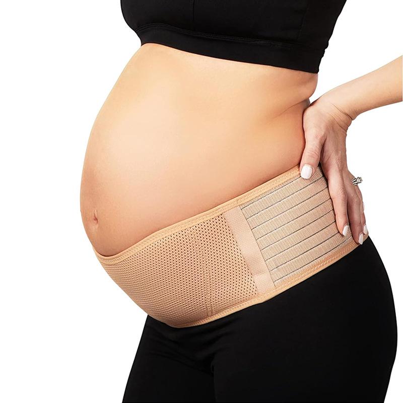 

Maternity Belly Support Band for Pregnant Women: Thin Style, Pre-natal to Late-term Tummy Control and Waist Support Belt One Size