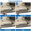 Kayak Track Base Low Profile Kayak Gear Rail Mount Track with Smooth Surfaces for Canoe Kayak Power Boat Tractor