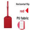 Available: Thickened PU Leather Luggage Tag - Horizontal/Vertical Flap with Pocket and Buckle, Includes Signature Paper.