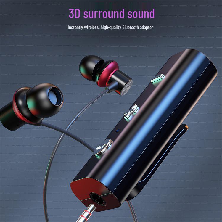 

Bluetooth аудиоприемник для автомобиля и наушников с голосовым вызовом и 3,5 мм AUX адаптером Audio Receiver