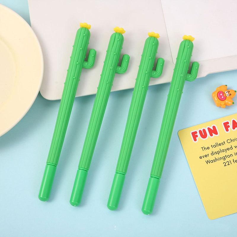 Creative Cactus Cartoon Ballpoint Pen - Cute Student Exam Stationery 0.5 mm