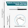 Pool Robot Cleaner Recycling Hook with Adjustable Telescopic Rod Cleaner Accessories for Lifting Skimmer Basket Handle Cover