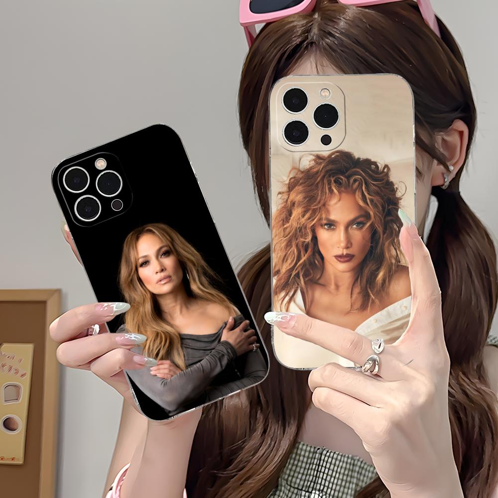 Jennifer Lopez Mobile Cell Phone Case for iPhone 17 16 15 14 13 12 11 X XR XS Air Pro Max Plus Mini Clear Colorful Cover Pretty