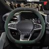 For Dacia Duster P1310 Hybrid -2026 Car Steering Wheel Cover Soft Suede Leather Steering-Wheel Cover Wrap Car Accessories