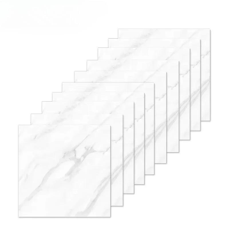10-40 STÜCKE Imitation 3D Marmor Wandaufkleber Selbstklebend Wasserdicht Ölfest Tapete für Küchenfliesenwand DIY Heimdekoration