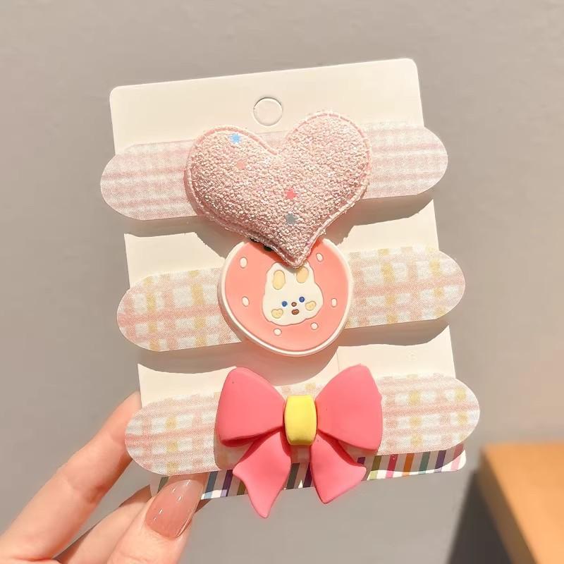 3-9pcs Hair Accessories Hairpins Hair-friendly Velcro Broken Hair Tidying Fragmented Hair Girl Magic Tape Cute Children Delicate Jewelry