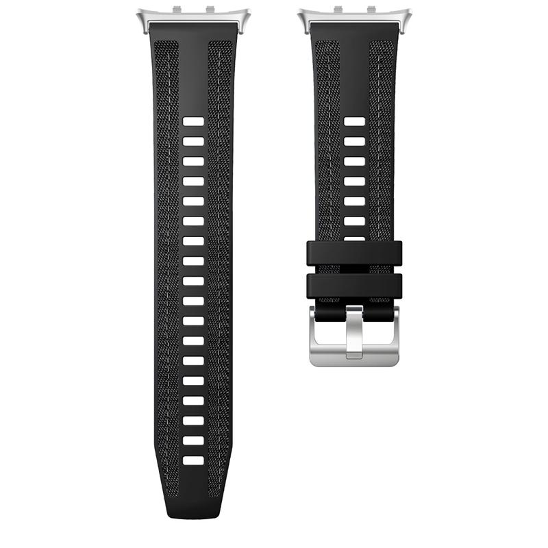 

Soft Silicone Nylon Braid Strap for Honor Watch 5 Replacement Watchband Breathable Bracelet for honor watch5 Band Accessories For Honor watch5 чорний