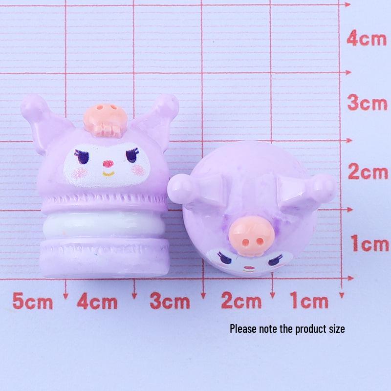 Glossy Macaron Cake Toy Cartoon Handmade DIY Cream Glue Resin Accessories