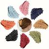 Autumn Leaf Shape Hair Clips Large Hair Claws Solid Frosted Large Hair Clip Girls Versatile Hair Accessories Hair Clip for Women