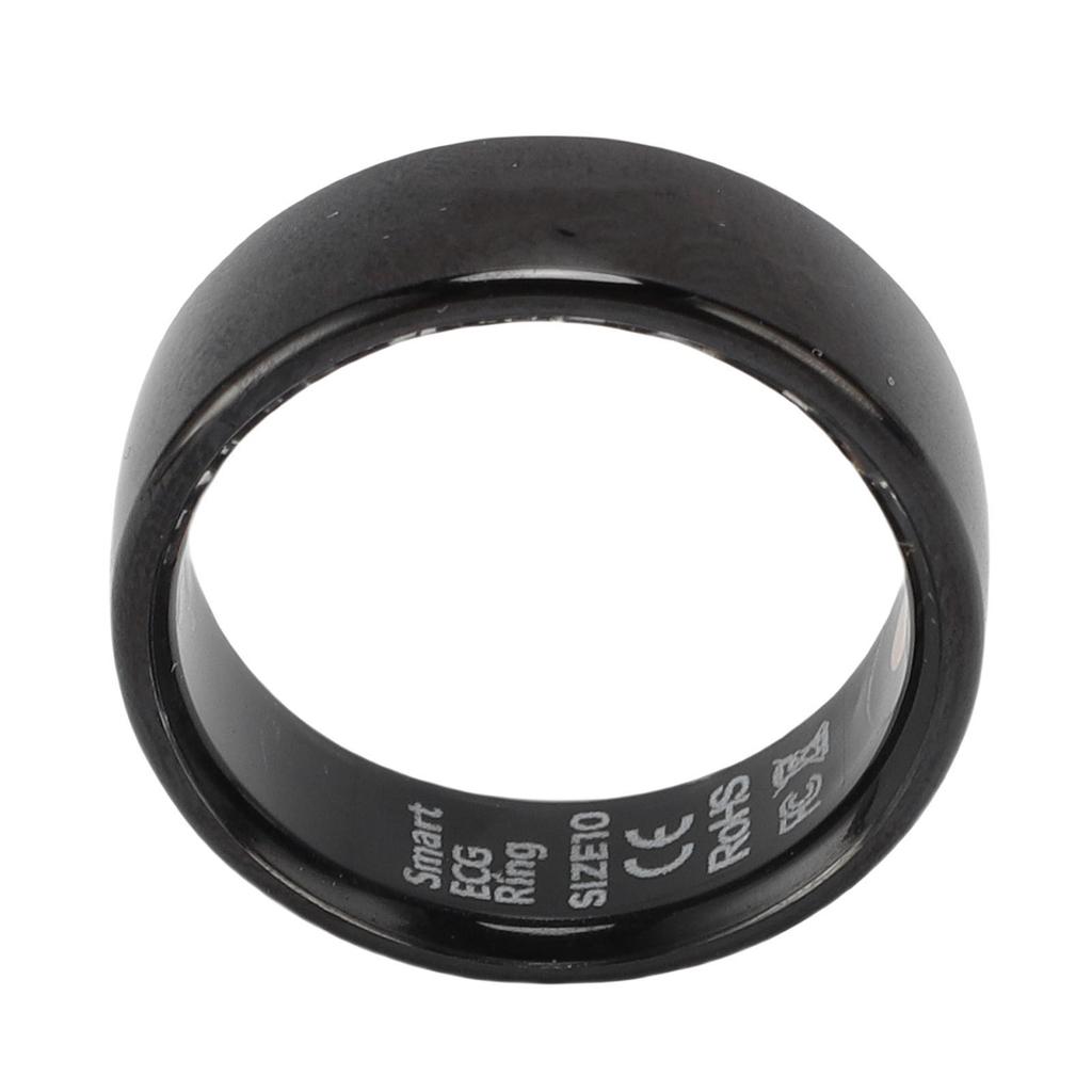 Smart Ring Health Tracker Aluminum Alloy 5ATM Rainproof Wearable Smart Ring with APP Charging Case F