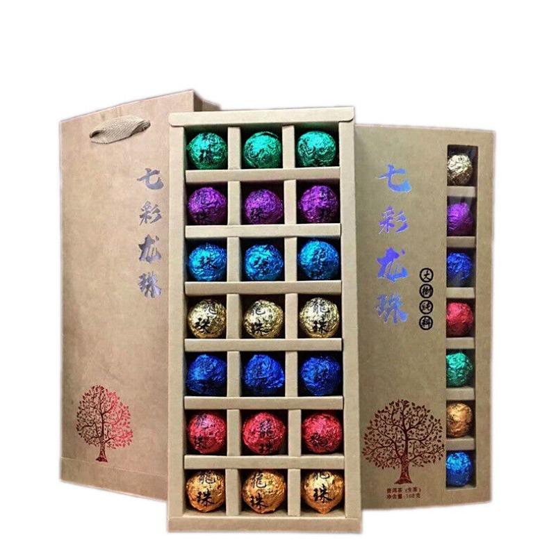 168G Regalo di festa Tè Big Tree Puerh Tè crudo Tè colorato Dragon Pearl