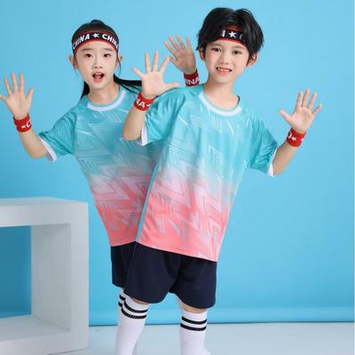 Children's Badminton Training Uniforms Boys and Girls Printing Primary School Students Sports Competition Training Uniforms Quick-drying Soldiers Ball
