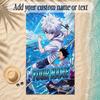 Beach TowelHunter × Hunter Custom Name Text Personalized Soft Towel for Beach Pool Indoor Home Decor Gift