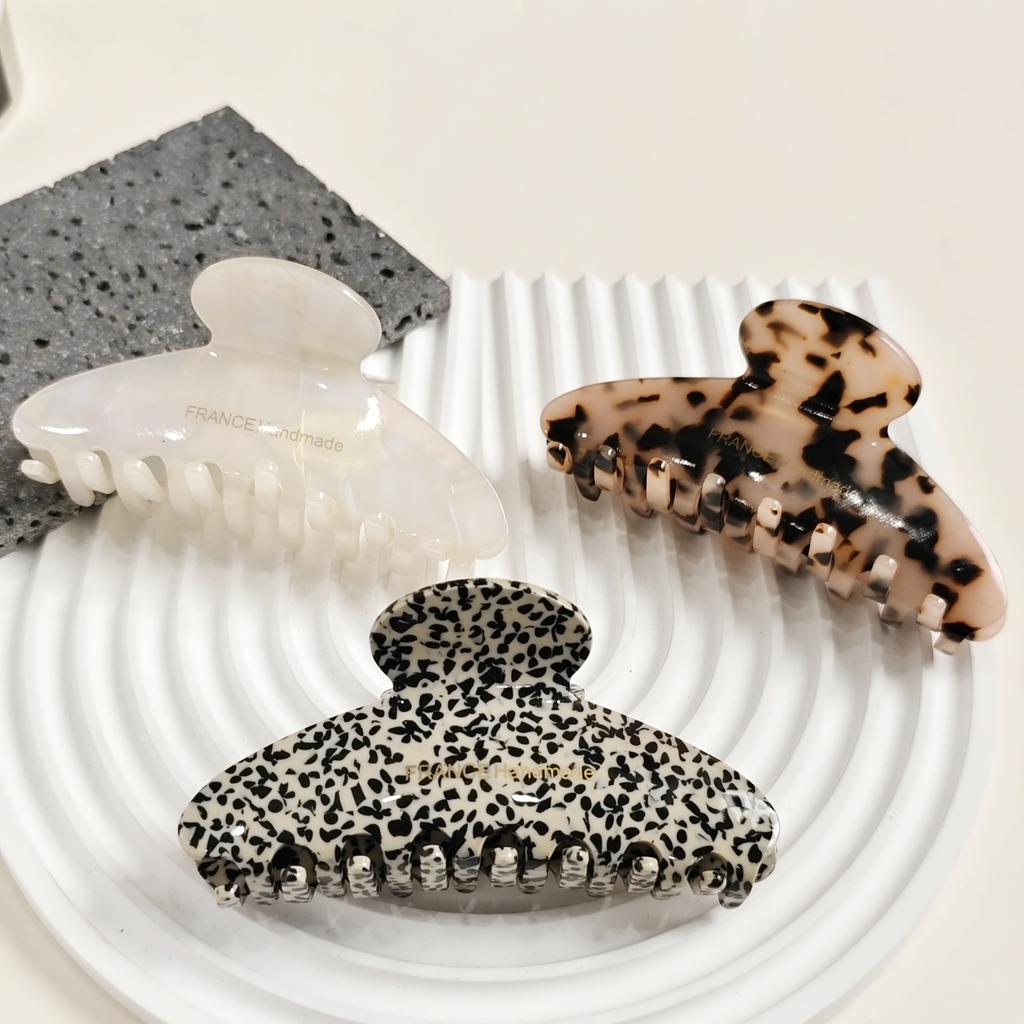 France Chocolate Brown Large Small Disc Hair Shark Clip French High Value Grab Clip Hairpin Hairpin Hairpin