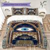 Evil Eye Pattern Bedding uilt Set uilt Cover Pillowcase Home Decoration Birthday Gift (1 * duvet cover + 2 * pillowcase  without core)166