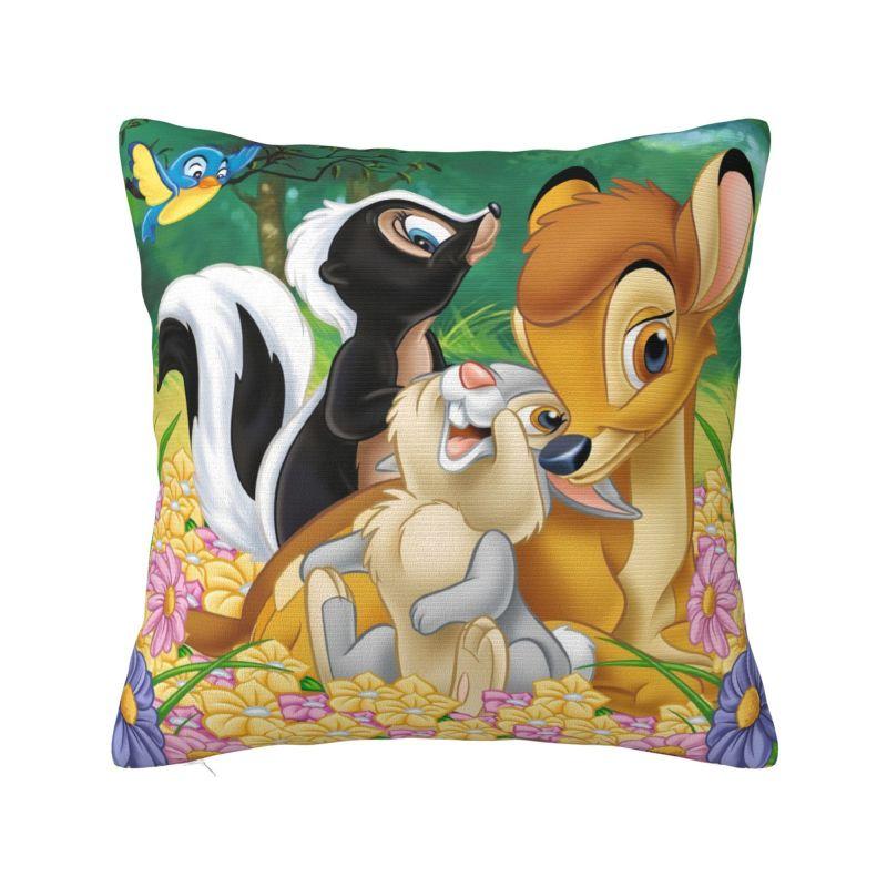 Custom Disney Film Bambi Cartoon Luxury Pillow Cover Living Room Decoration Anime Deer Cute Car Cushion