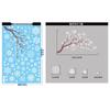 Snowflake Scene Christmas Window Stickers: Holiday Atmosphere Glass Decor