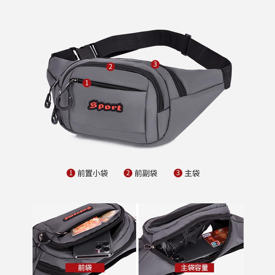 fanny pack men's and women's outdoor sports mountaineering men's new breast bag mobile phone bag cashier messenger bag