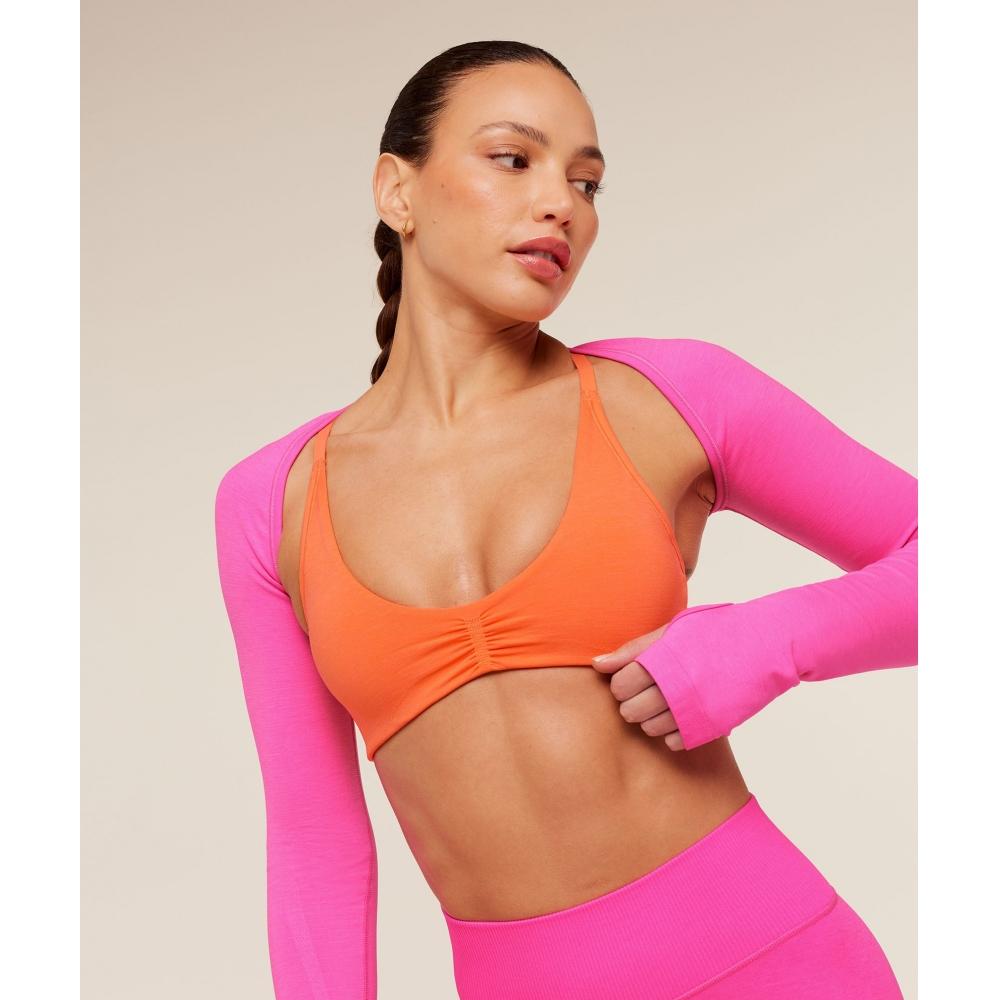 Gymshark Interval Seamless Shrug Electric Pink B5c8d Kdfy
