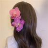 Multipurpose Pack of 9 Elegant Orchids Hair Clips Designs for Trendy Women and Girls Sturdy Fabric Hair Accessories