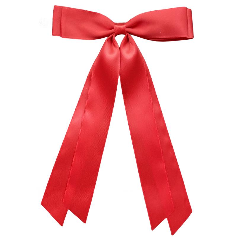 Glänzende Satinband-Schleife Haarspange - Elegantes Accessoire im Ballett-Stil