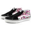 Vans Sk8 Mid Retro High Top Casual Skate Shoes Unisex Flowers Graffiti 'Black Pink White' VN0A3WM31IY