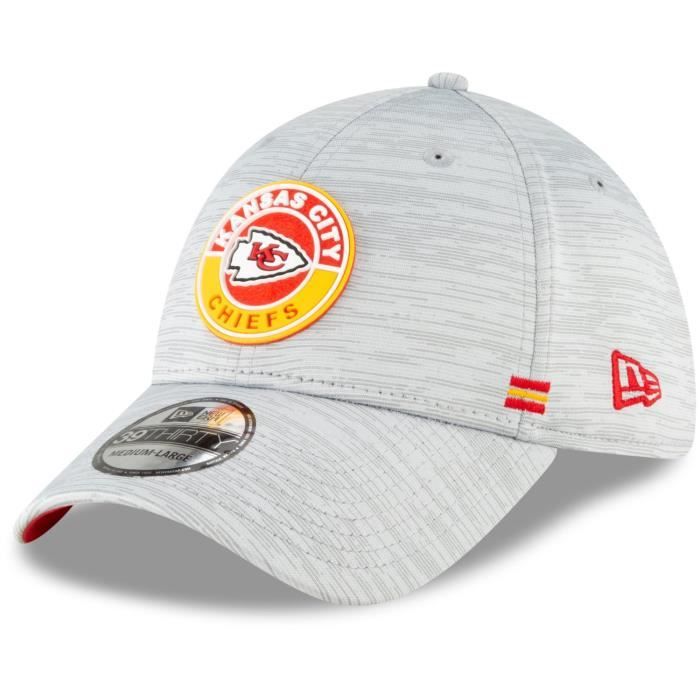 Casquette stretch New Era 39Thirty - NFL SIDELINE 2020 - Kansas City Chiefs - Gris