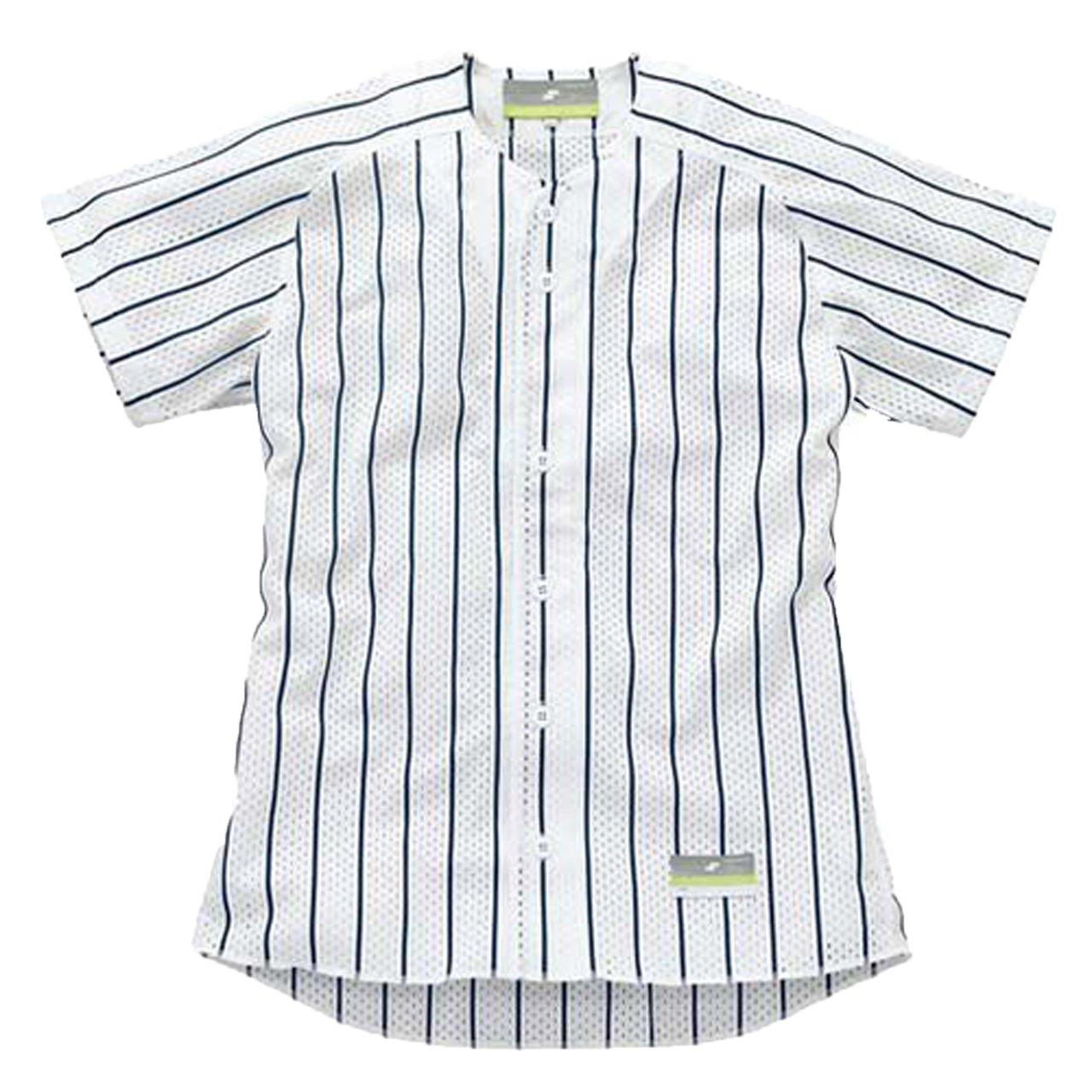 

SSK Striped Mesh Shirt White x Size S SSK-US002M (1070) Navy,