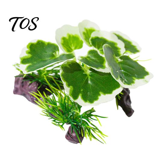 Betta Fish Hiding Spot Aquarium Artificial Plant, Realistic Plastic Plants, Underwater Faux Greenery, Decorative PVC Tank Foliage Fake Aquatic Plants