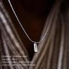Minimalist Cross-Border Brick Necklace - Hip-Hop Clavicle Chain, Light Luxury Sweater Accessory
