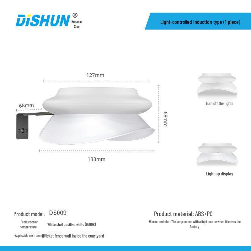 

Солнечный уличный настенный светильник для двора, крыши, забора, балкона и ландшафтного освещения