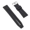 Watch Strap Fit for GT3 Smart Watch Water Proof Rubber Band Replacement Lychee Pattern 22mm Black