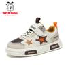 Bobodou Boys' 2025 Autumn Waterproof Leather Sneakers