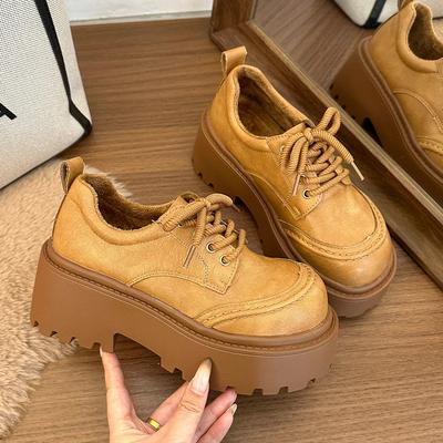Chaussures de Sport à Plateforme pour Femmes Fad Baskets Décontractées pour Femme Bottes de Neige Hiver Nouveau Marche Confort Robe Mujer