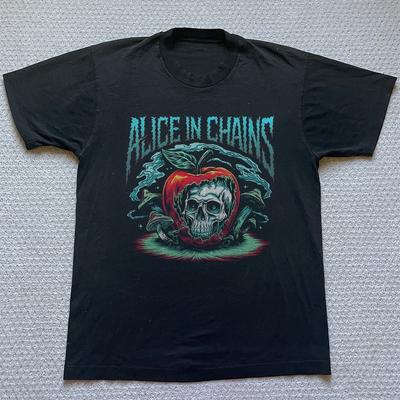 HOT Alice In Chains Skull Apple Black Unisex Tshirt Size S5XL Unisex T-Shirt