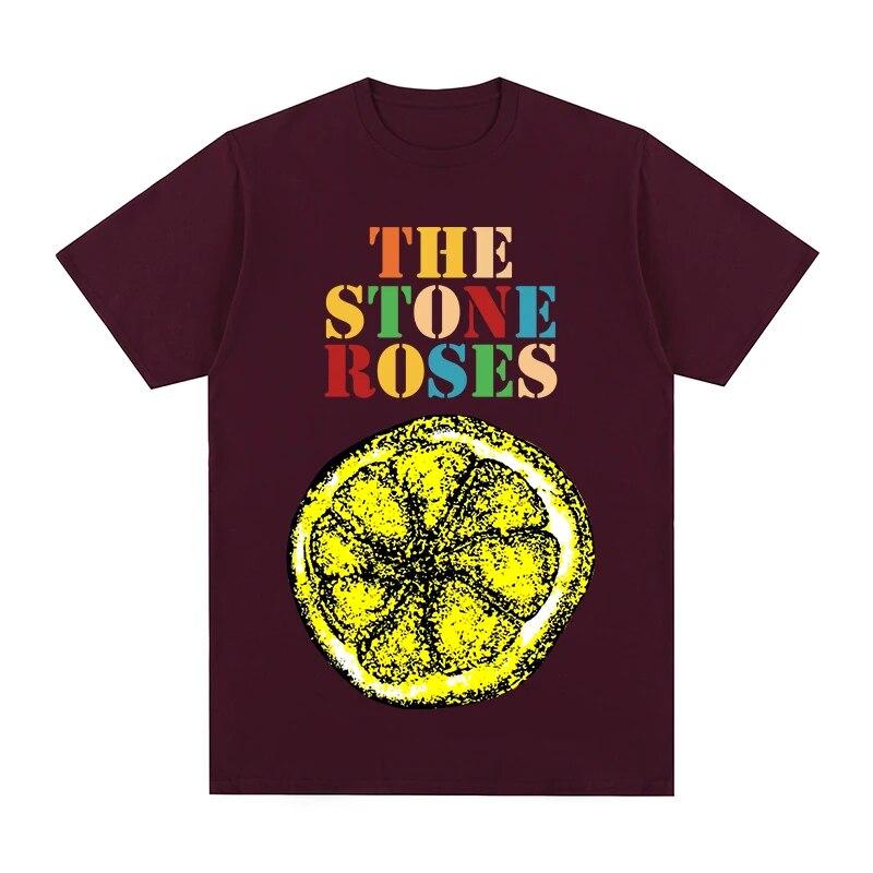 The Stone Roses Lemon T-shirt Cotton Unisex T shirt New TEE TSHIRT Womens Tops