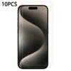 10Pcs/Pack For iPhone 15 Pro Max Screen Protector 2.5D High Aluminium-Silicon Glass Screen Film