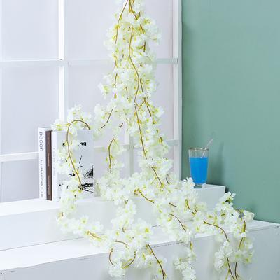 Kunstmatige Slang Bloesem Tak met Kersentakken en Sakura Bloesems Slirpe Krans Huisdecoratie voor Slaapkamer Kantoor