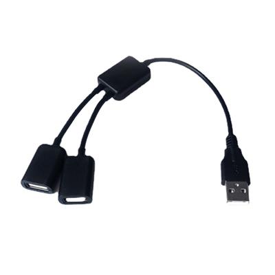 USB Splitter Y Cable USB 1 Male To 2 Female Extension Cord Connector Double USB Port Extender Hub Data Charger Adapter