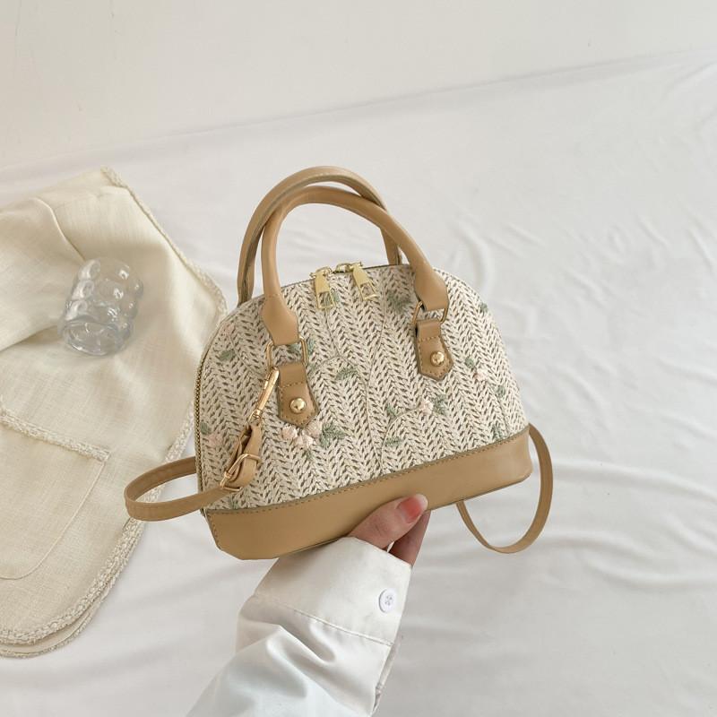 Stylish Vintage Shell Bag For Women In Black Beige Brown And Khaki Perfect For Casual Daily Use