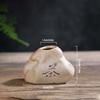 Ceramic Ceramic Zen Hydroponic Vase Rough Desktop Small Vase Retro Stone Shape Vase  Tea Table