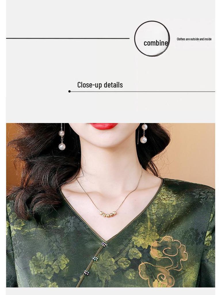 Elegantes Retro-Grünes A-Linien-Kleid - Sommermode 2024, Kurzärmelig, Lang und Schick für Damen